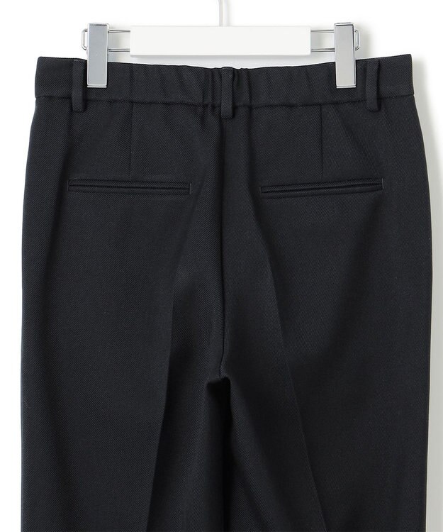 23区 【洗える】ウールライクカルゼ テーパード パンツ ネイビー系