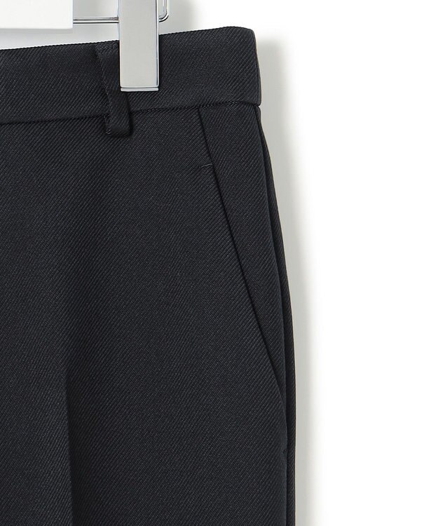 23区 【洗える】ウールライクカルゼ テーパード パンツ ネイビー系