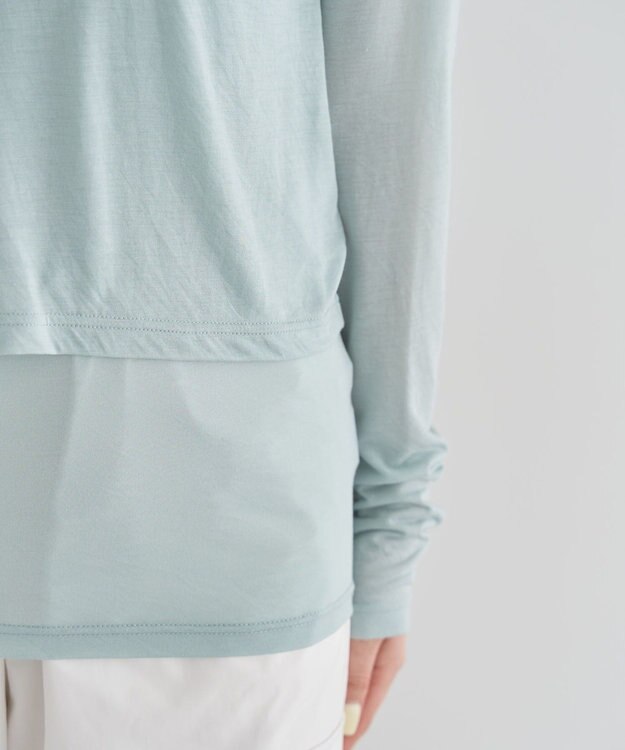 Green Parks ・Ｐｅｔｉｔ　Ｆｌｅｕｒ　レイヤードシアープルオーバ Green