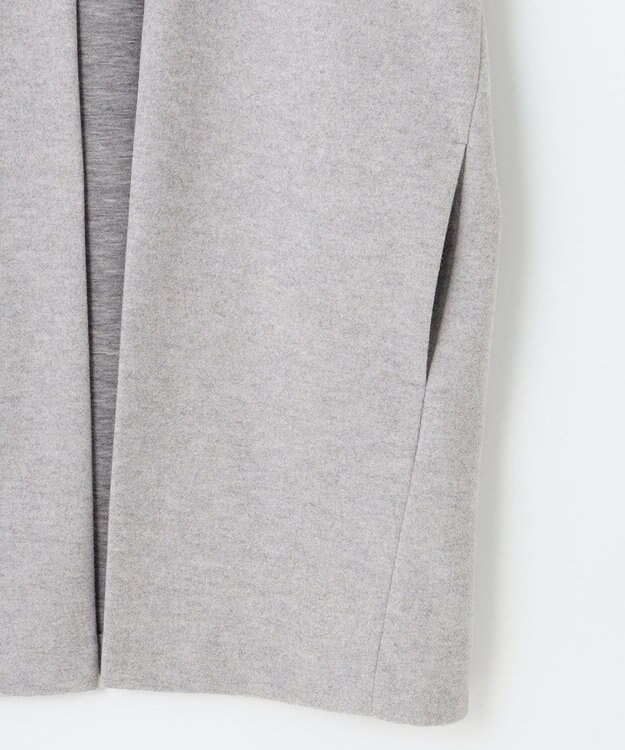 J.PRESS LADIES ニードルパンチ カーディガン ライトグレー系