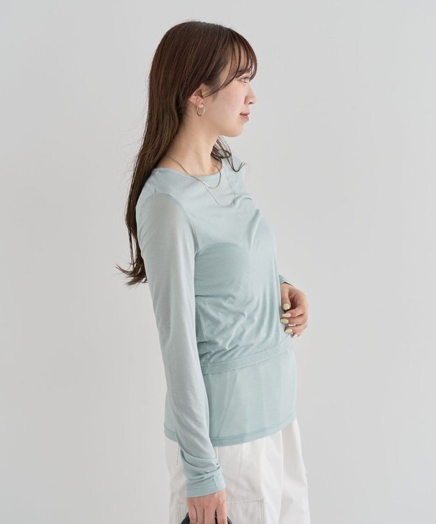 Green Parks ・Ｐｅｔｉｔ　Ｆｌｅｕｒ　レイヤードシアープルオーバ Green