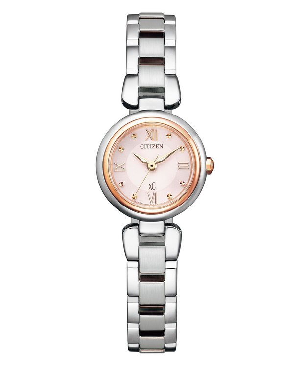 CITIZEN 【ｘC】光発電エコ・ドライブ 人気定番モデル コンパクトで上品なデザイン シルバー