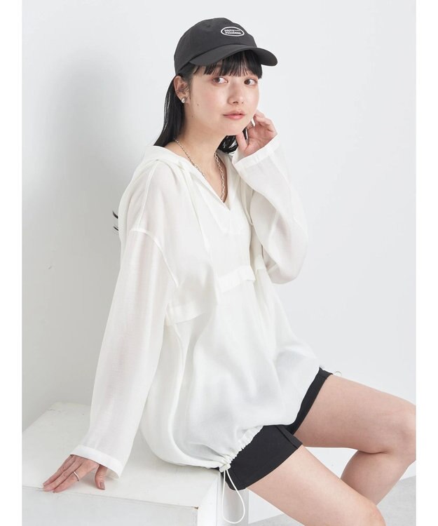 earth music&ecology シアーアノラック Off White