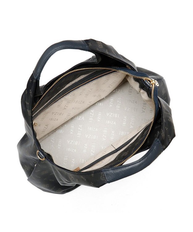 IBIZA ロゴナイロン　2WAYバッグ ピンクベージュ