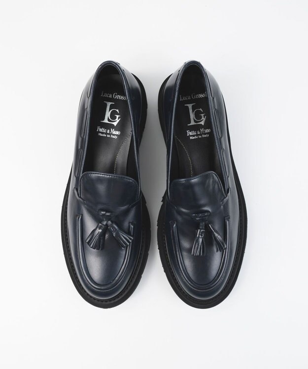 BONTRE 【LucaGrossi/ルカグロッシ】厚底タッセルローファー/G960M-UA ネイビー