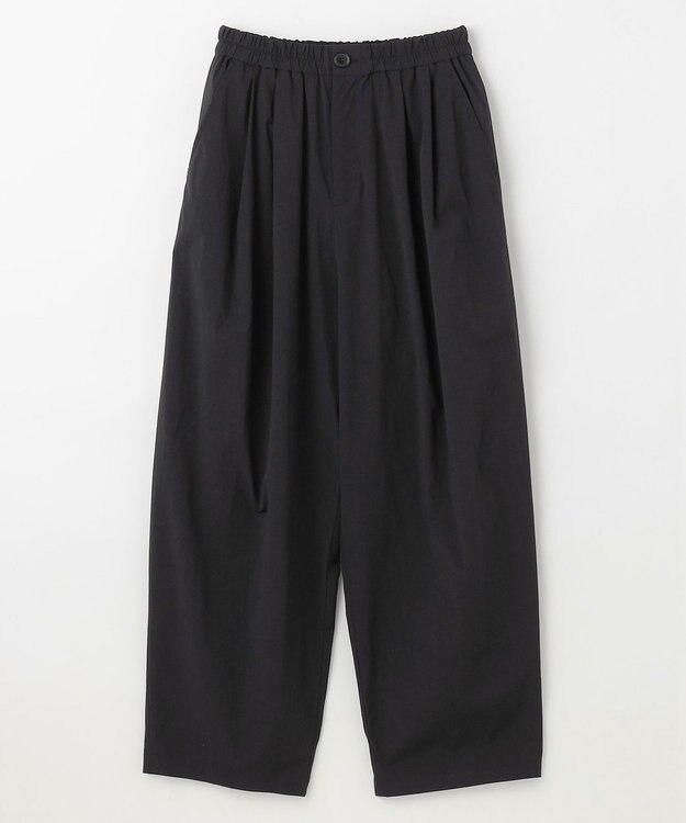 ANY L 【洗濯機可/ウエストゴム】撥水バレルパンツ ブラック