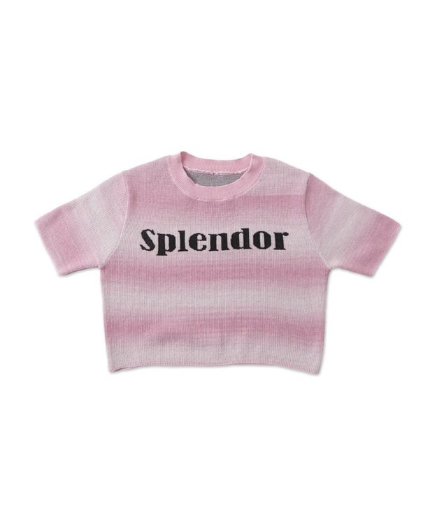 WEGO グラデーションちびニットT ピンク