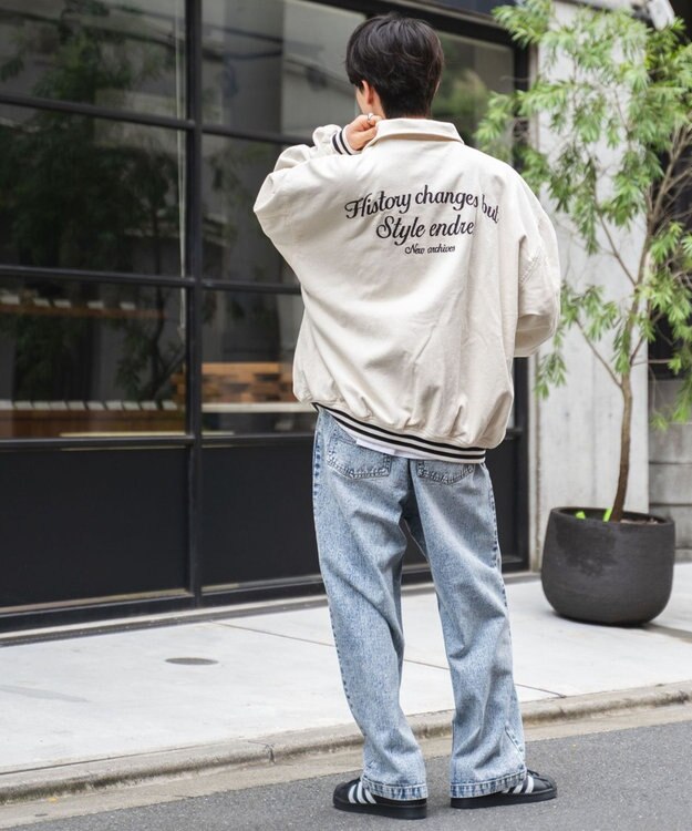 WEGO ヴィンテージコーデュロイスタジャン ホワイトその他