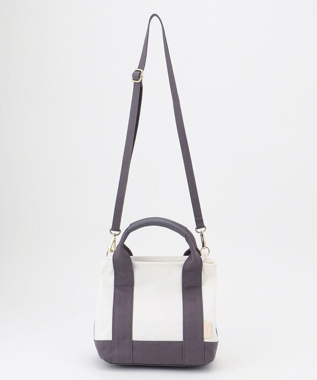 J.PRESS LADIES 【2way・撥水】 キャンバス トート バッグ グレー系1