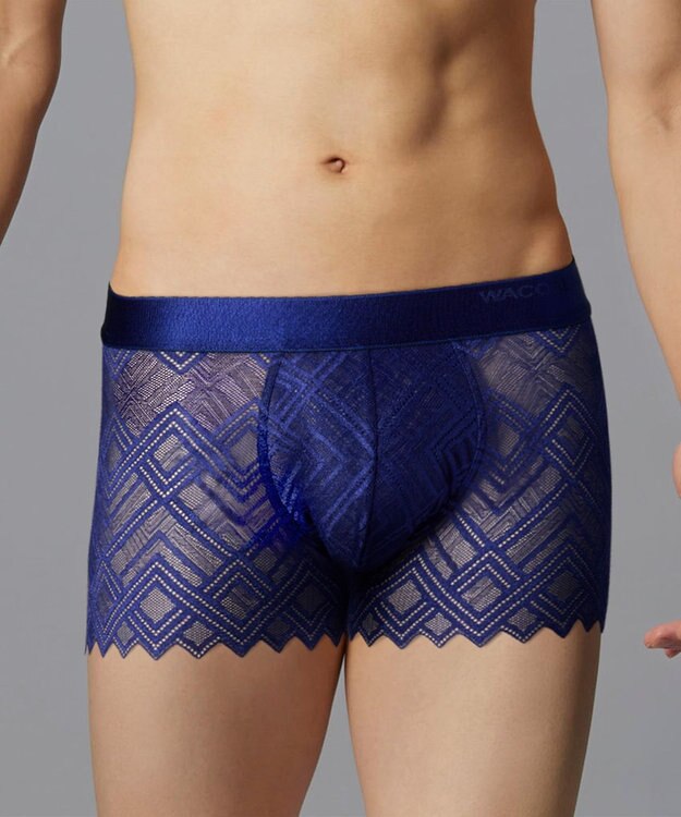 WACOAL MEN WACOAL MEN ボクサーパンツ 【レースボクサー】 フロント快適グラマラス 通気性(本体) 前閉じ 下着 メンズ WT3828 /ワコールメン コン