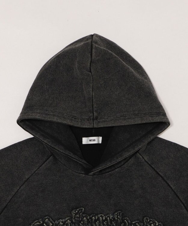 WEGO ショートグラフィックプルパーカー ブラックその他