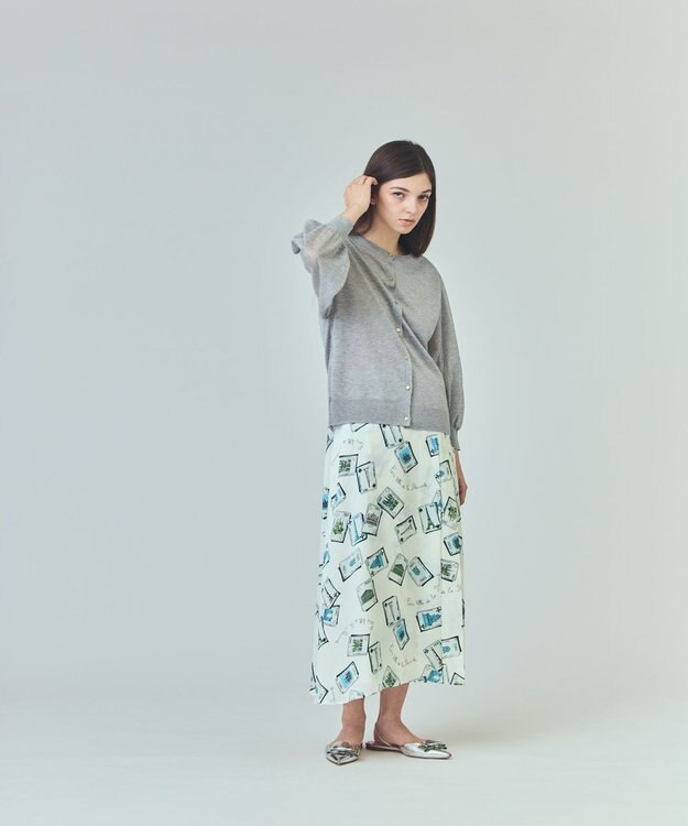 GRACE CONTINENTAL トランププリントラップスカート キナリ