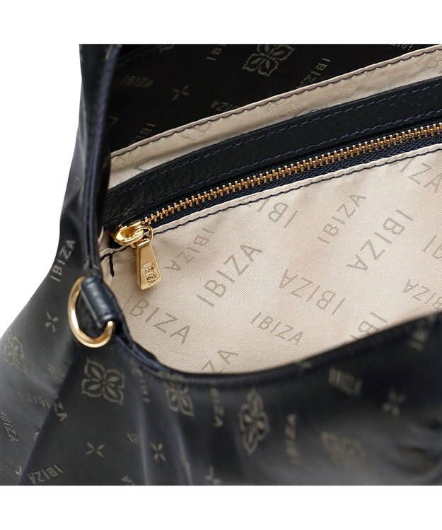 IBIZA ロゴナイロン　2WAYバッグ ピンクベージュ