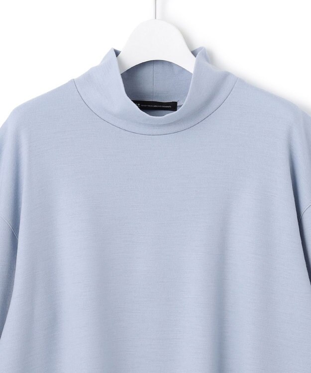 23区 【洗える】ウールミルドジャージー カットソー ダルブルー系