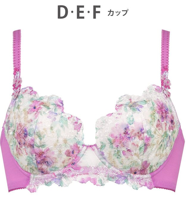 Wing ブラジャー Wing Lesiage サイドすっきり しっかりフィット 【2850シリーズ】 パッド有 ブラ PB2850 ウイング／ワコール ロマンピンク