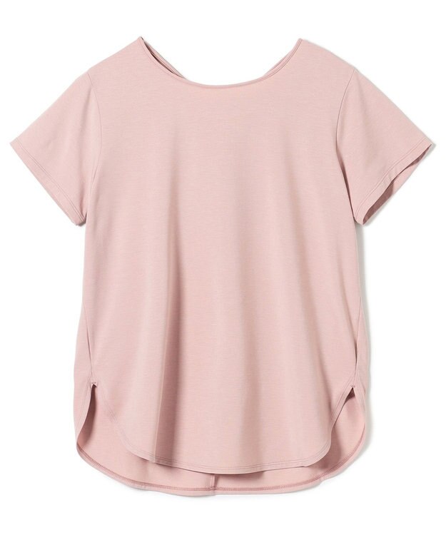 Chacott Chacott BALANCE バッククロスアクセントTシャツ グレイッシュローズ