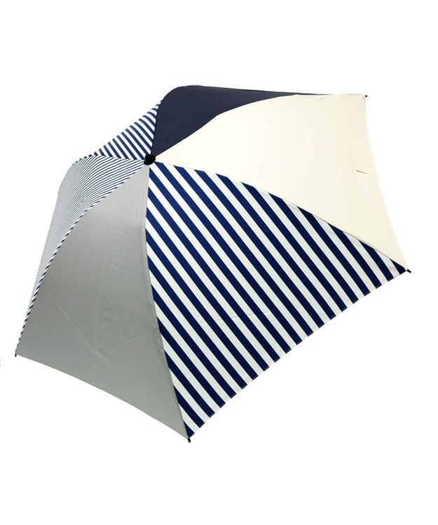 +RING 【UVカット90%以上】【数量限定】UNISEX  折傘 55cm NVY-STP T1233 紺