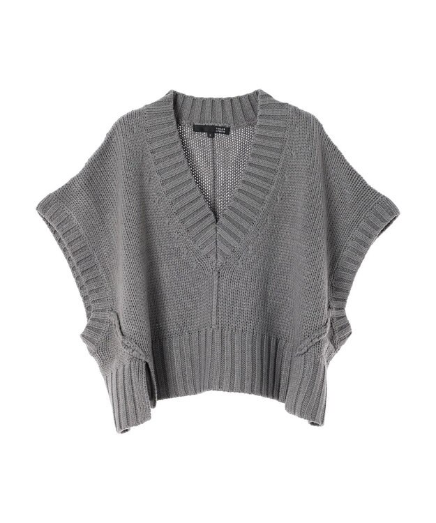 Green Parks ・ＳＵＧＡＲ　ＳＰＯＯＮ　ショートニットベスト Gray Mixture