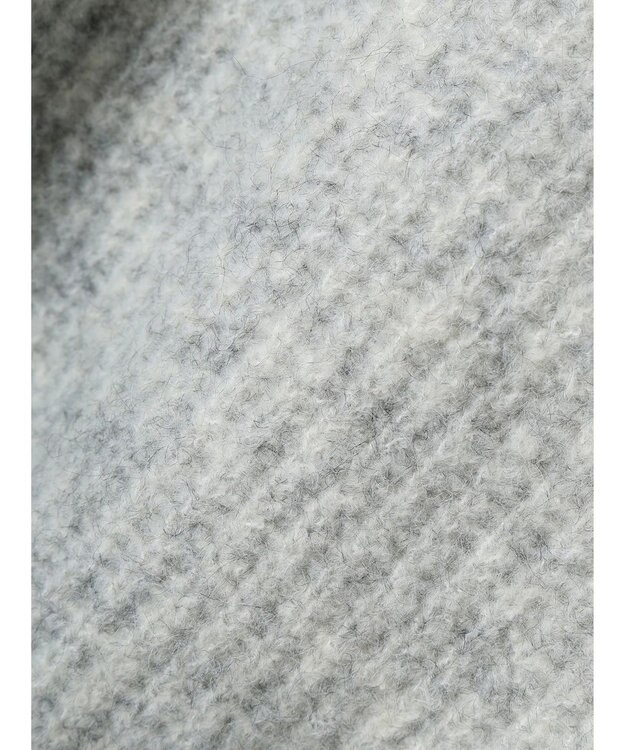 earth music&ecology フワフワＭＩＸハイネックショートニット Light Gray