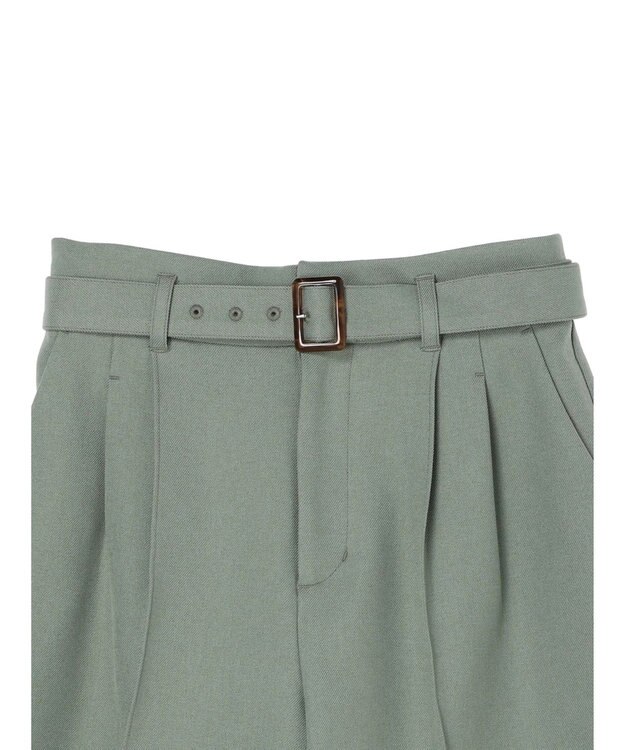 earth music&ecology ベルト付きショートパンツ Khaki