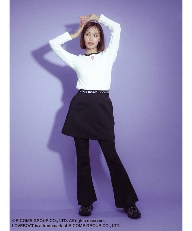 Green Parks ■別注　ＬＯＶＥ　ＢＯＡＴ　ミニスカート Black