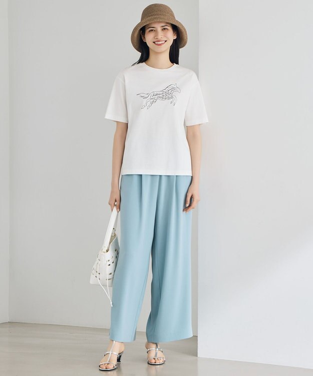 自由区 【カタログ掲載】ストレッチアムンゼンワイド パンツ [WEB先行カラー]サックス