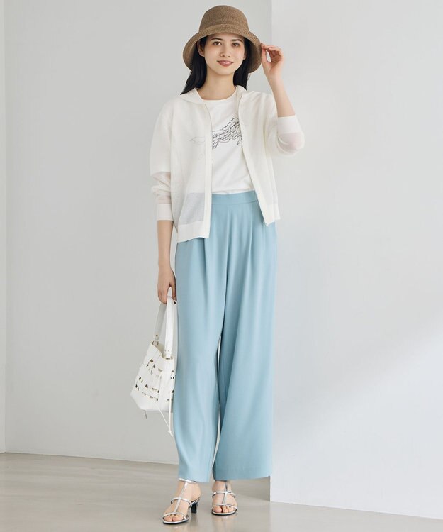 自由区 【カタログ掲載】ストレッチアムンゼンワイド パンツ [WEB先行カラー]サックス