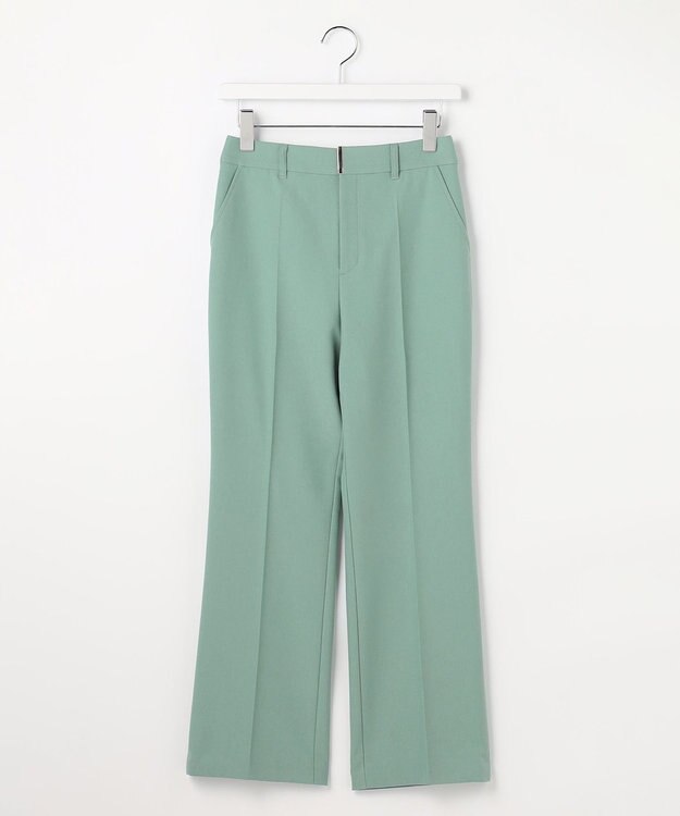 ANY SIS L 褒めらレディストレッチ セミフレア テーパードパンツ ミント