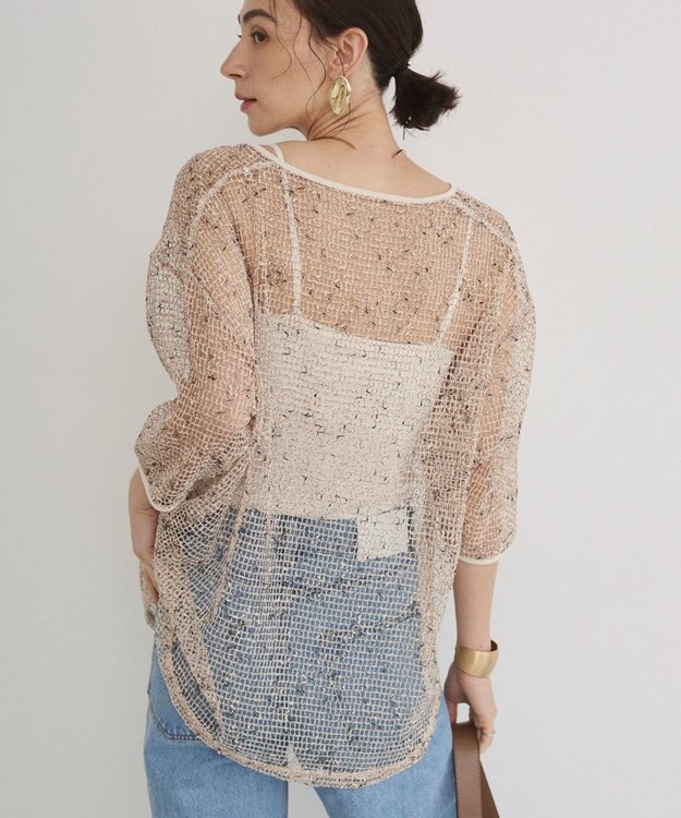 WEGO 【ANGIE VINTAGE】メッシュスキッパープルオーバー ナチュラル