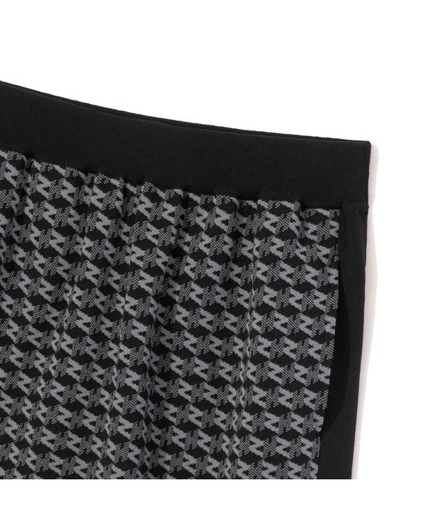 ZERO HALLIBURTON 【セットアップ可能】 モノグラム柄 ニットスカート ZHG-W5A4f 85141 ブラック