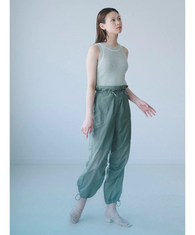 Green Parks ＫＢＦ　配色ニットタンク Green