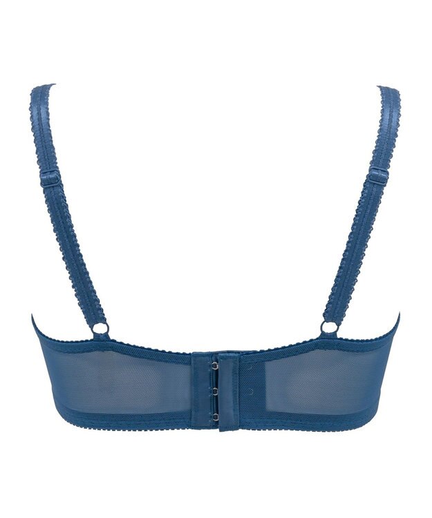 BRADELIS New York 【BRADELIS New York / 育乳補整ブラ・STEP2 寄せる】ローズステップ2ブラ24S1 脇高設計でスッキリ補正 ブルー