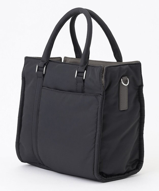 Y'SACCS ツイルナイロン　スクエアトート　Sサイズ ダークグレー