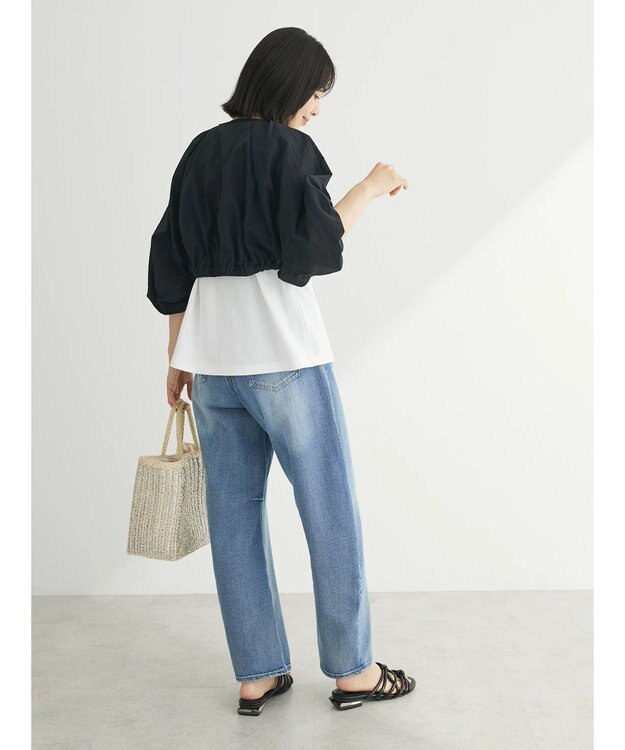 Green Parks ・ＥＬＥＮＣＡＲＥ　ＤＵＥ　バルーンスリーブボレロ Black