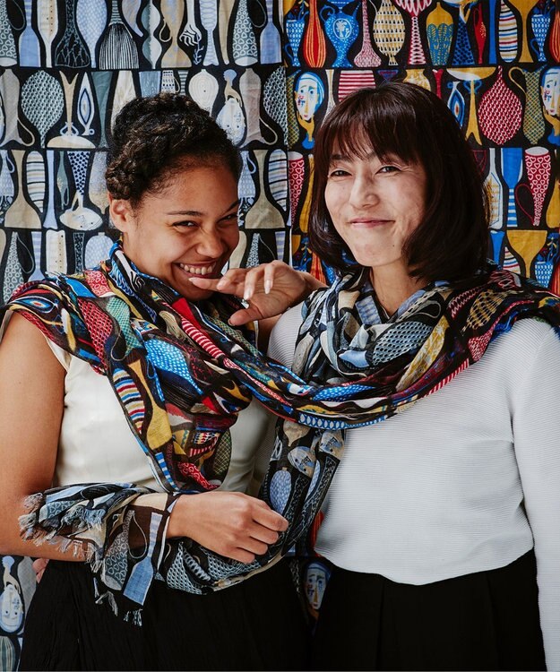 muto スティグリンドベリ ポテリー シルクカシミヤストール lindberg mulch