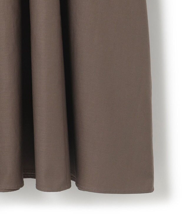 23区 【SLOW/一部店舗限定】ウォッシュドコットンストレッチ ワンピース ダークブラウン系