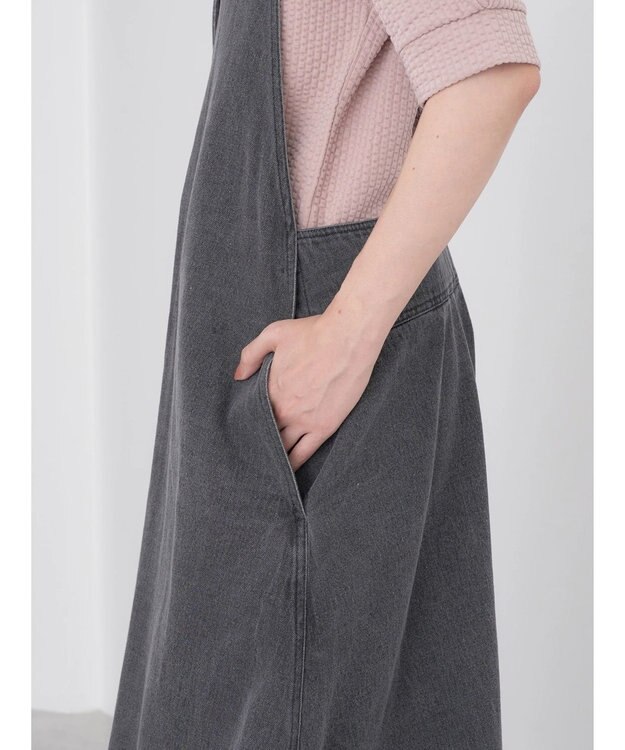 earth music&ecology デニムジャンスカ Black