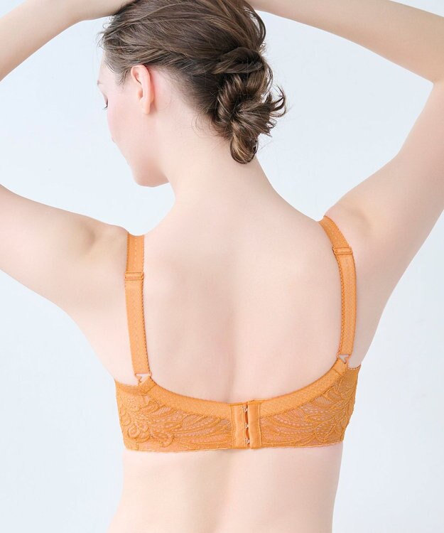 BRADELIS New York 【BRADELIS New York】サポートバックラインブラ23A1 グラマーバストをスッキリさせる補正ブラ マリーゴールド