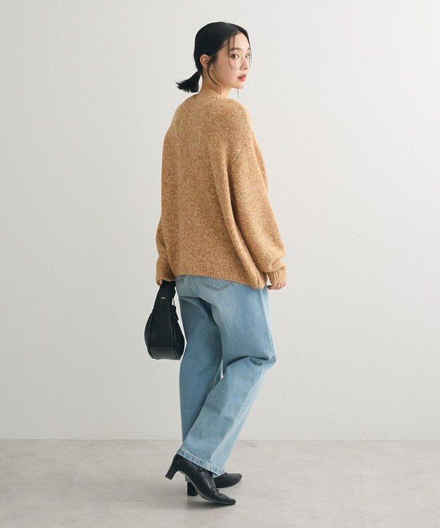 Green Parks ２ＷＡＹメランジＭＩＸニットプルオーバー Orange