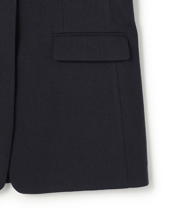 23区 【先行予約】アイアスマットストレッチ ノーカラージレ ネイビー系