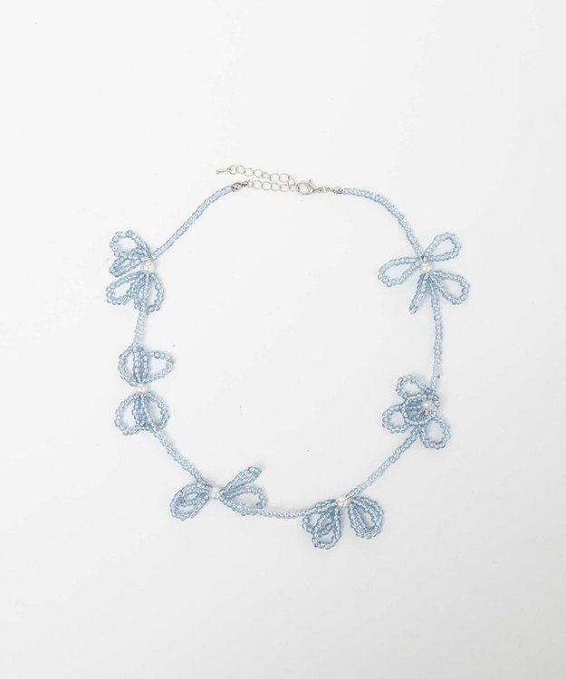 WEGO Lフラワービーズネックレス 柄2