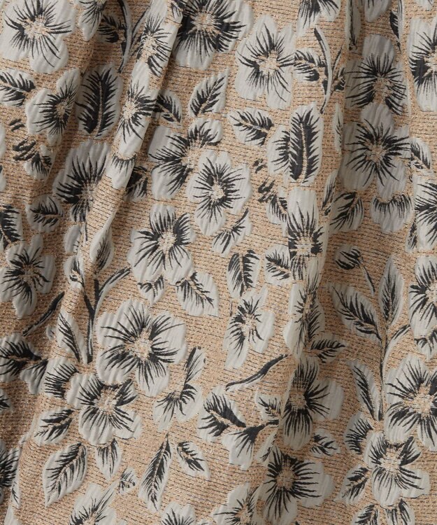 GRACE CONTINENTAL ボタニカルセパレートドレス グレー