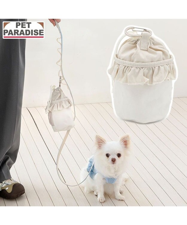 PET PARADISE ペットパラダイス マナーポーチ 《フリル》 ホワイト