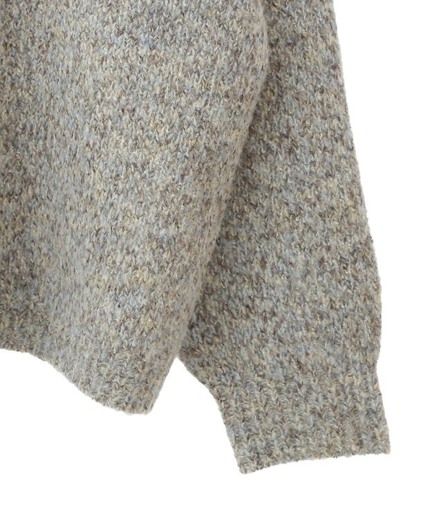 Green Parks ２ＷＡＹメランジＭＩＸニットプルオーバー Brown