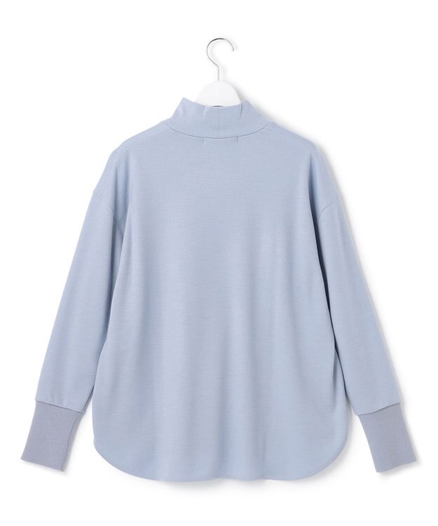 23区 【洗える】ウールミルドジャージー カットソー ダルブルー系