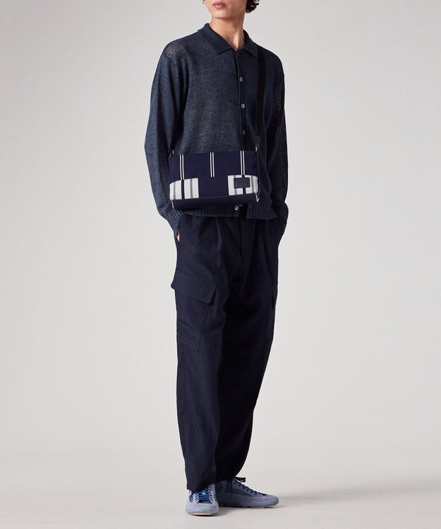 Paul Smith ウーブンストライプ ミニショルダーバッグ ネイビー