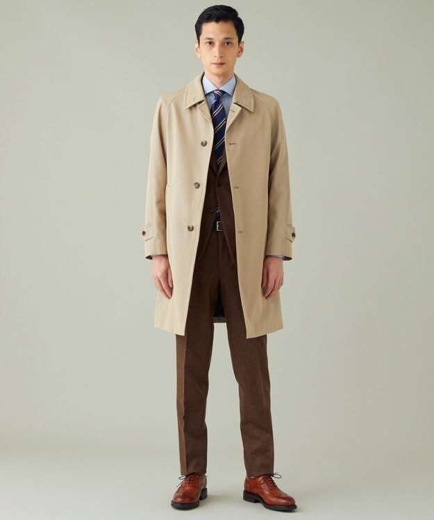 GOTAIRIKU 【山栄毛織】コットンモヘヤ ラグラン コート ベージュ系