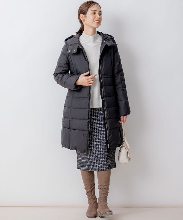 組曲 【8色展開・WEB限定】ウールカシミヤミックス ハイネック ニット シルバーグレー系9