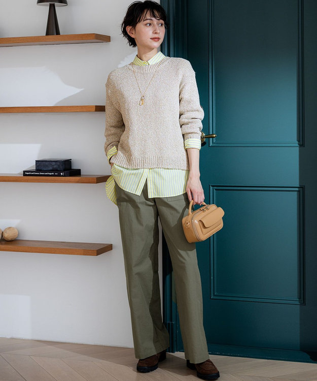 23区 【先行予約】フラップポケット2WAY ショルダーバッグ キャメル系