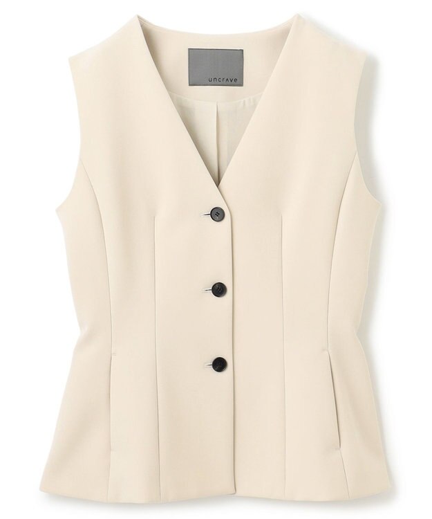 uncrave プルーフダブルクロス ジレ ブラック